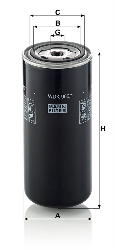 MANN-FILTER WDK 962/1 EAN: 4011558863005.