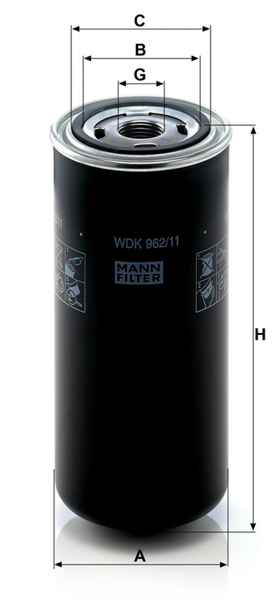 MANN-FILTER WDK 962/11 EAN: 4011558863401.