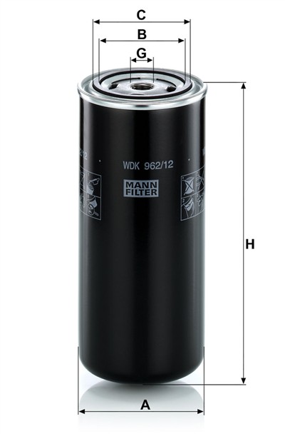 MANN-FILTER WDK 962/12 EAN: 4011558863203.