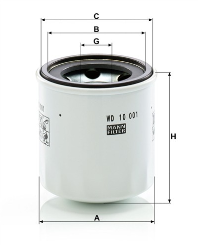 MANN-FILTER WD 10 001 x EAN: 4011558069322.