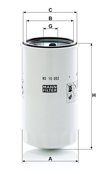 MANN-FILTER WD 10 002 EAN: 4011558067762.