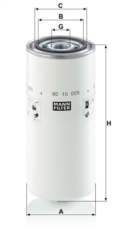 MANN-FILTER WD 10 005 EAN: 4011558075842.