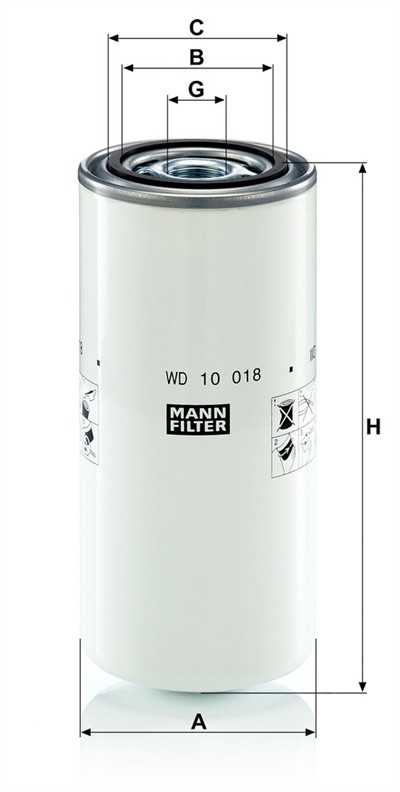 MANN-FILTER WD 10 018 EAN: 4011558081898.