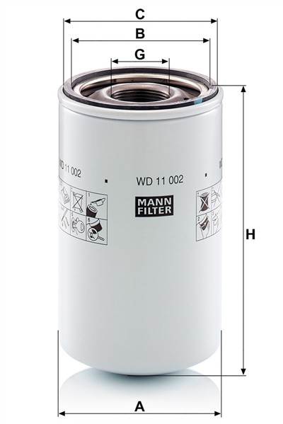 MANN-FILTER WD 11 002 EAN: 4011558028459.