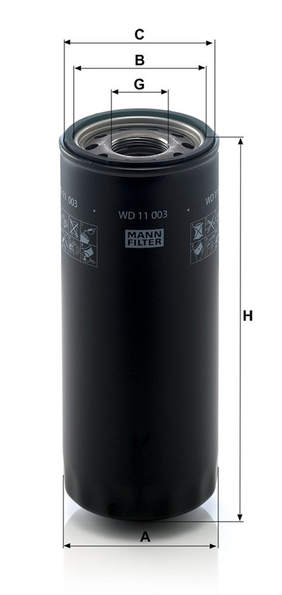 MANN-FILTER WD 11 003 EAN: 4011558028602.