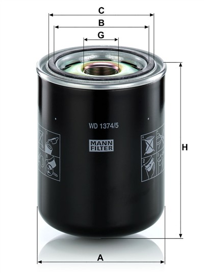 MANN-FILTER WD 1374/5 EAN: 4011558922108.