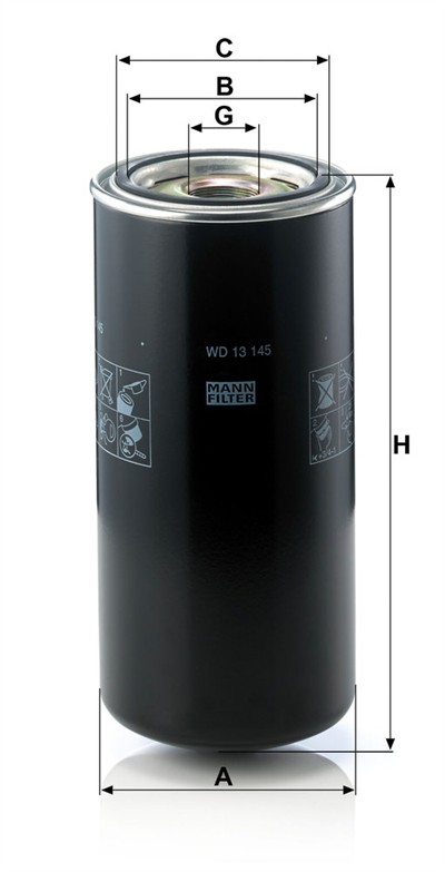 MANN-FILTER WD 13 145 EAN: 4011558851200.