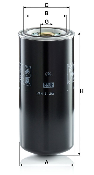 MANN-FILTER WD 13 145/1 EAN: 4011558921002.