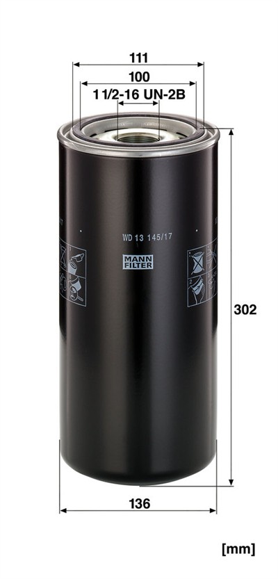 MANN-FILTER WD 13 145/17 EAN: 4011558922306.