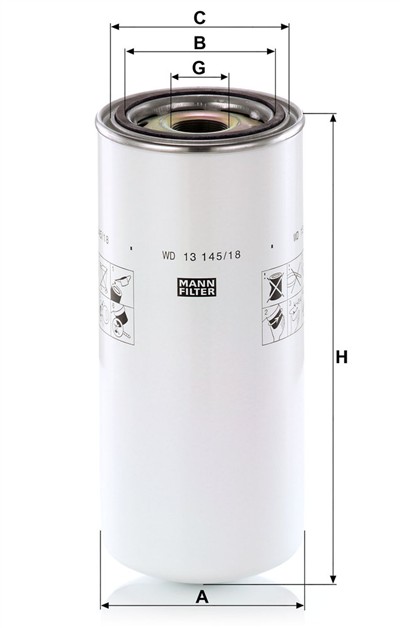 MANN-FILTER WD 13 145/18 EAN: 4011558024444.