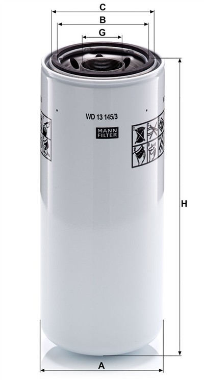 MANN-FILTER WD 13 145/3 EAN: 4011558023034.