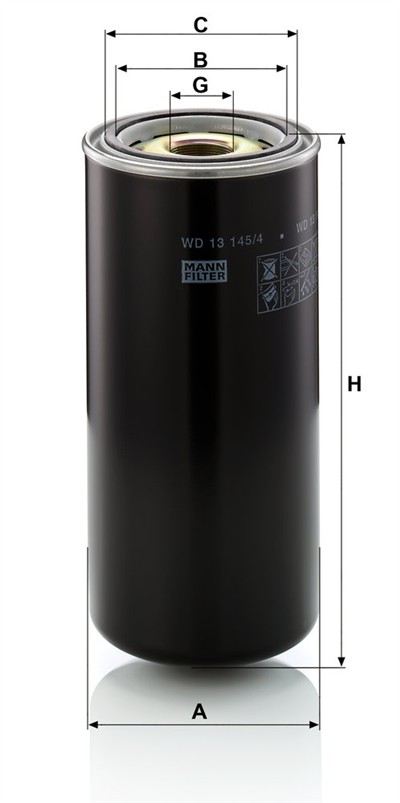 MANN-FILTER WD 13 145/4 EAN: 4011558724504.