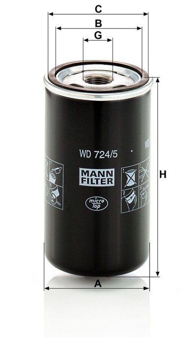 MANN-FILTER WD 724/5 EAN: 4011558921606.