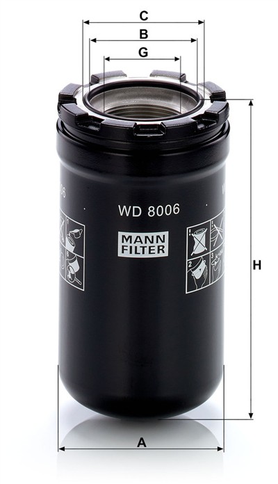 MANN-FILTER WD 8006 EAN: 4011558662851.