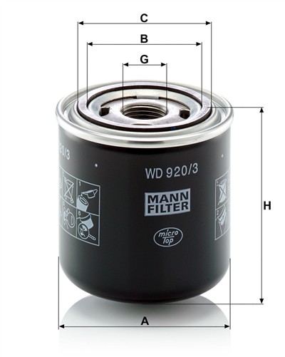 MANN-FILTER WD 920/3 EAN: 4011558920906.