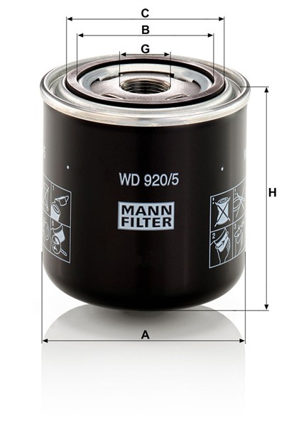 MANN-FILTER WD 920/5 EAN: 4011558921705.