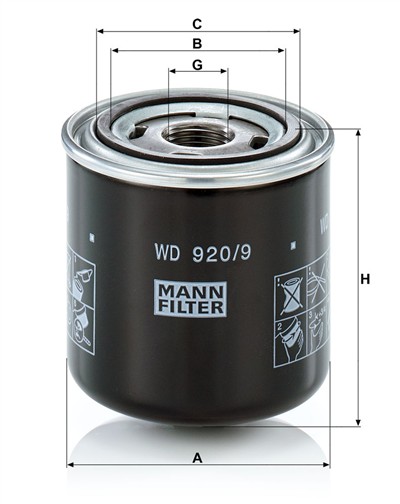 MANN-FILTER WD 920/9 EAN: 4011558082826.