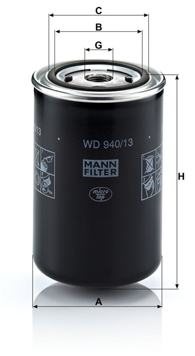 MANN-FILTER WD 940/13 EAN: 4011558920807.
