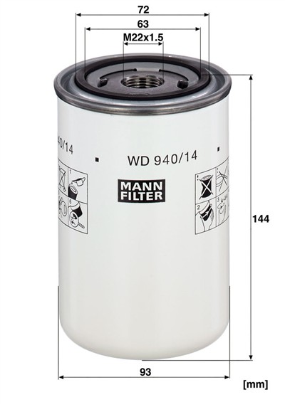 MANN-FILTER WD 940/14 EAN: 4011558922405.