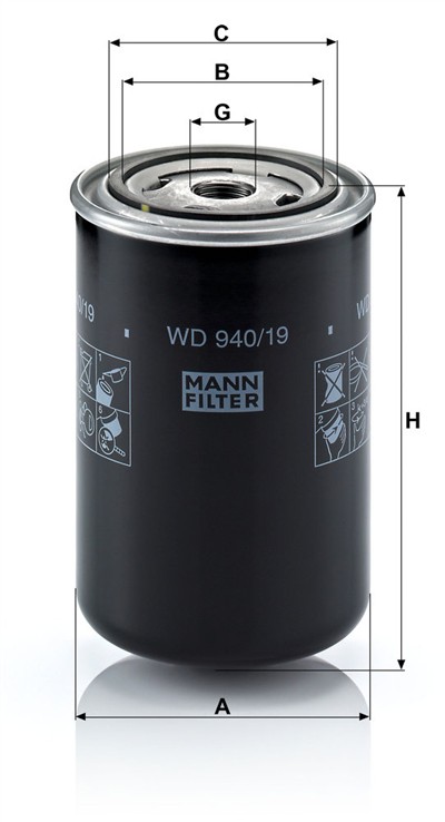 MANN-FILTER WD 940/19 EAN: 4011558019013.