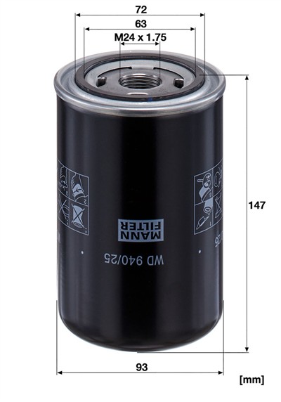 MANN-FILTER WD 940/25 EAN: 4011558774004.