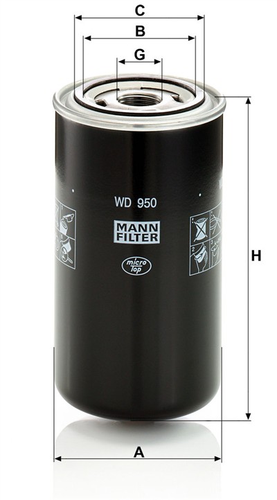 MANN-FILTER WD 950 EAN: 4011558850500.