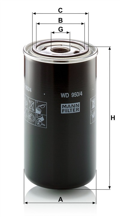 MANN-FILTER WD 950/4 EAN: 4011558850807.