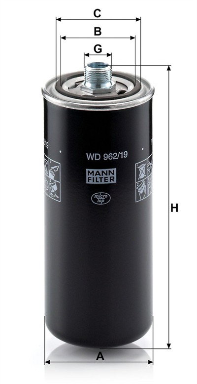 MANN-FILTER WD 962/19 EAN: 4011558920609.