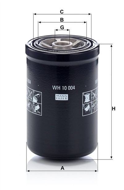 MANN-FILTER WH 10 004 EAN: 4011558055097.