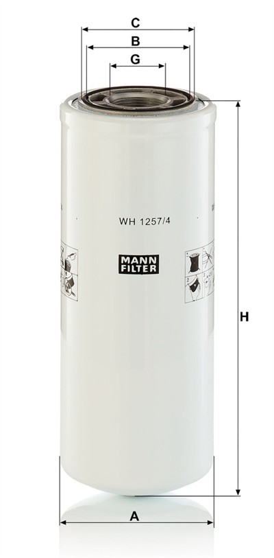 MANN-FILTER WH 1257/4 EAN: 4011558068844.
