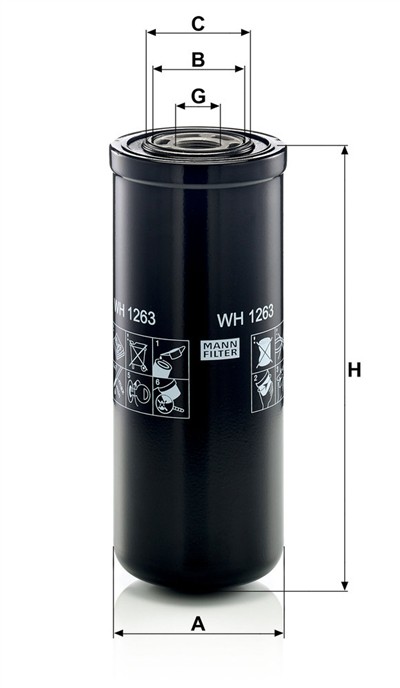 MANN-FILTER WH 1263 EAN: 4011558469009.