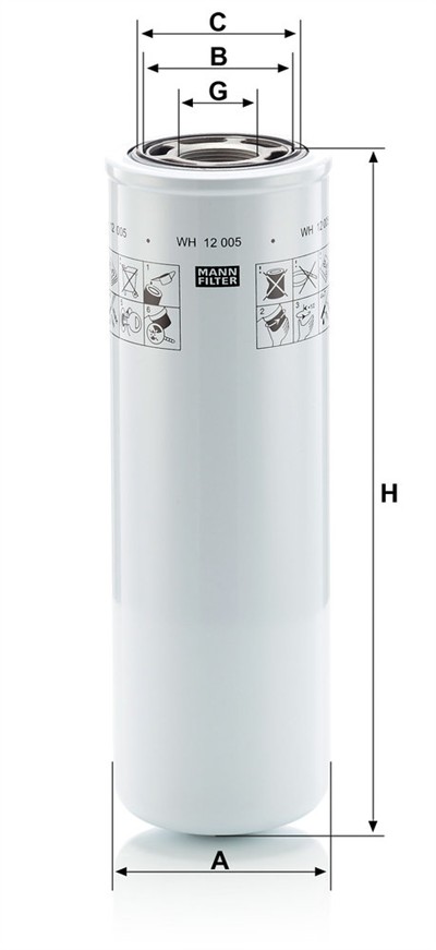 MANN-FILTER WH 12 005 EAN: 4011558979805.