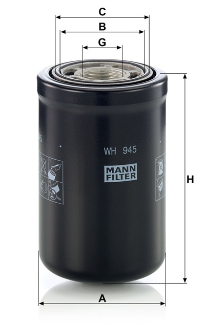 MANN-FILTER WH 945 EAN: 4011558950200.