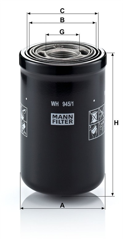 MANN-FILTER WH 945/1 EAN: 4011558950309.