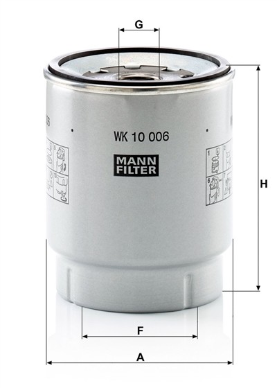MANN-FILTER WK 10 006 Z EAN: 4011558023669.