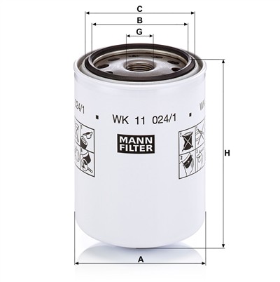 MANN-FILTER WK 11 024/1 EAN: 4011558078096.