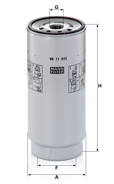 MANN-FILTER WK 11 045 z EAN: 4011558336462.