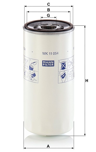 MANN-FILTER WK 11 054 EAN: 4011558825010.