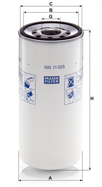 MANN-FILTER WK 11 055 EAN: 4011558825102.