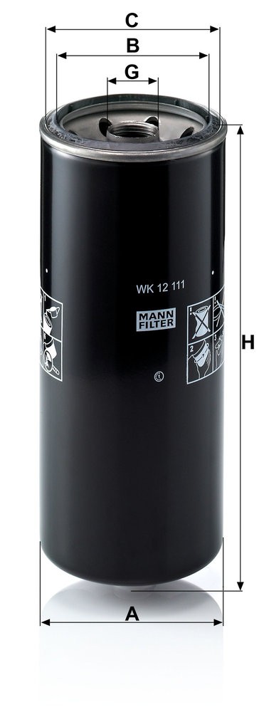 MANN-FILTER WK 12 111 EAN: 4011558939205.