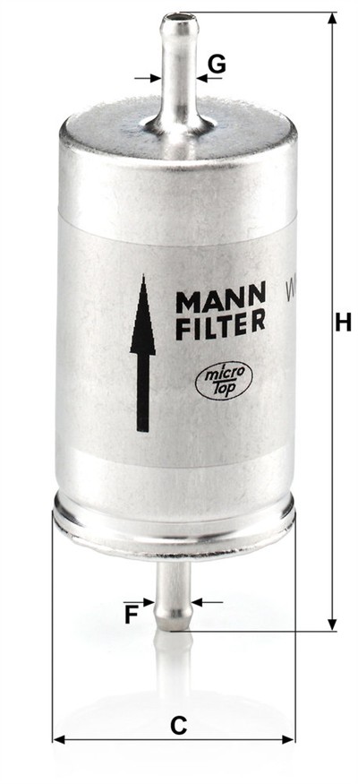 MANN-FILTER WK 410 EAN: 4011558916602.