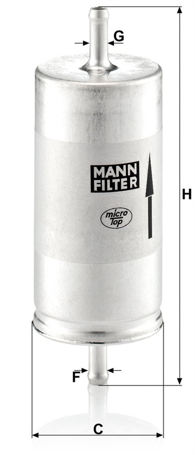 MANN-FILTER WK 413 EAN: 4011558931407.