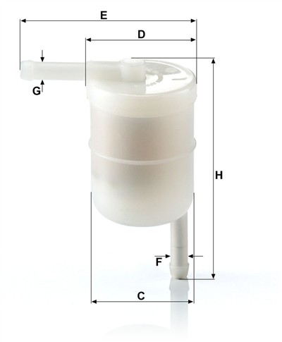 MANN-FILTER WK 42/12 EAN: 4011558911607.