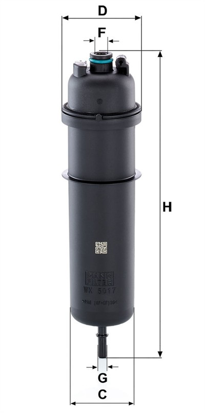 MANN-FILTER WK 5017 EAN: 4011558334246.