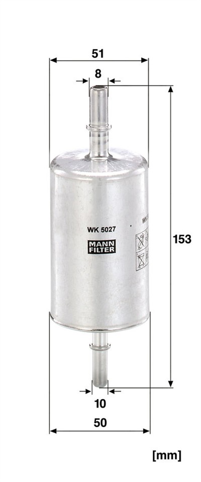 MANN-FILTER WK 5027 EAN: 4011558819941.