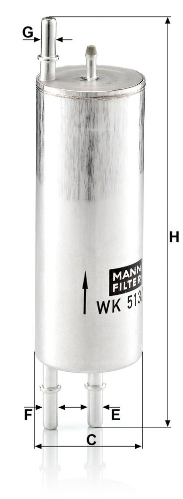 MANN-FILTER WK 513/3 EAN: 4011558943301.