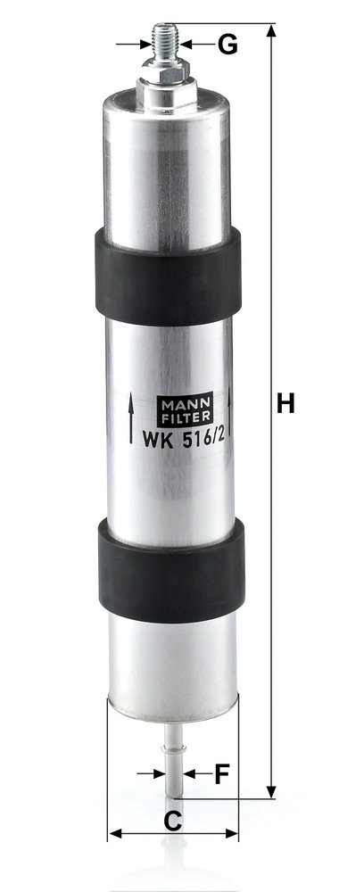 MANN-FILTER WK 516/2 EAN: 4011558942700.