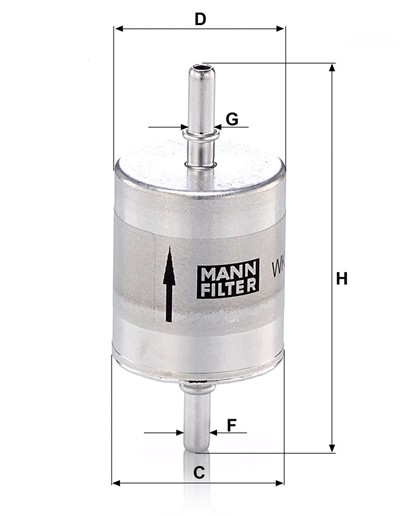 MANN-FILTER WK 52/1 EAN: 4011558966003.