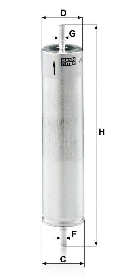 MANN-FILTER WK 522 EAN: 4011558951306.