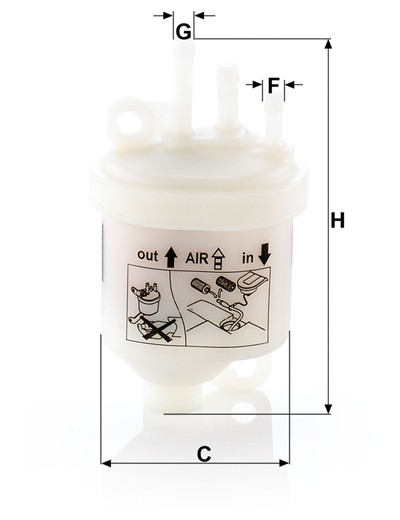 MANN-FILTER WK 53 EAN: 4011558040659.